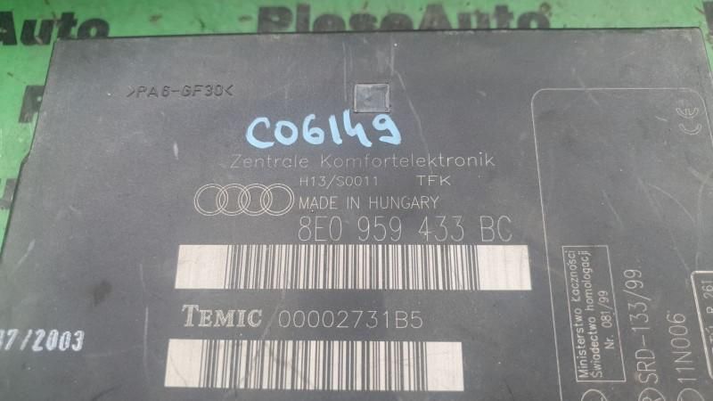Calculator confort Audi A4 2001-2004 8E2, B6 8e0959433bc
