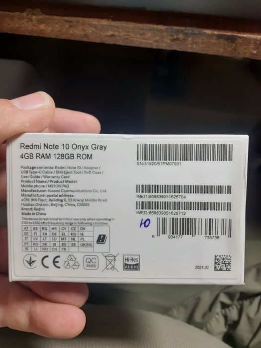 Redmi note 10 128  GB