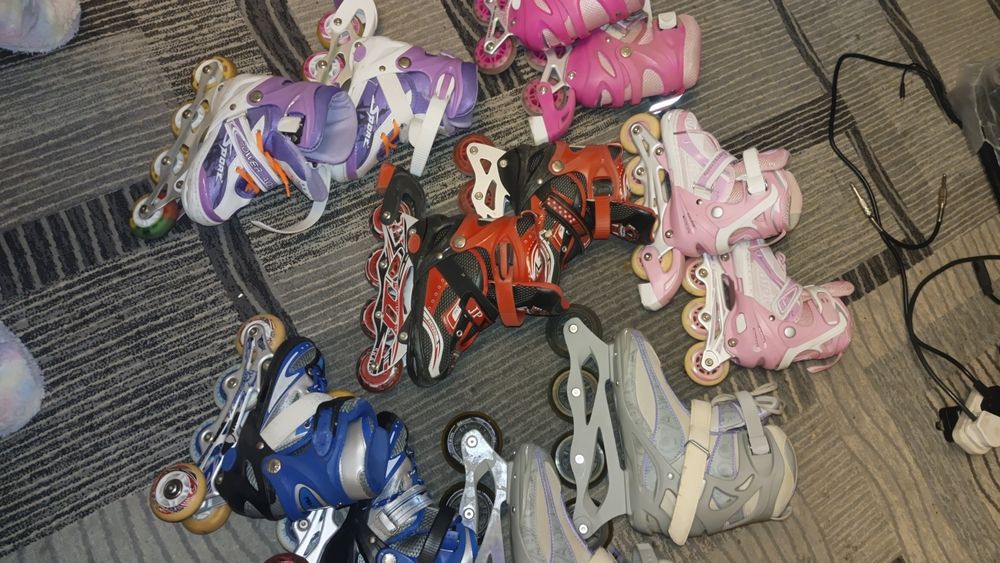 Роликовые коньки 6 шт