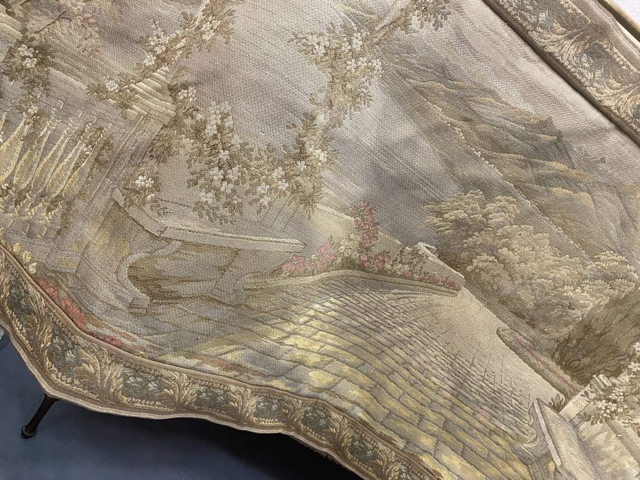 Голям белгийски гоблен за стена с копринени конци