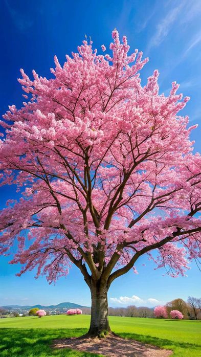 Cireș japonez diferite culori și mărimi