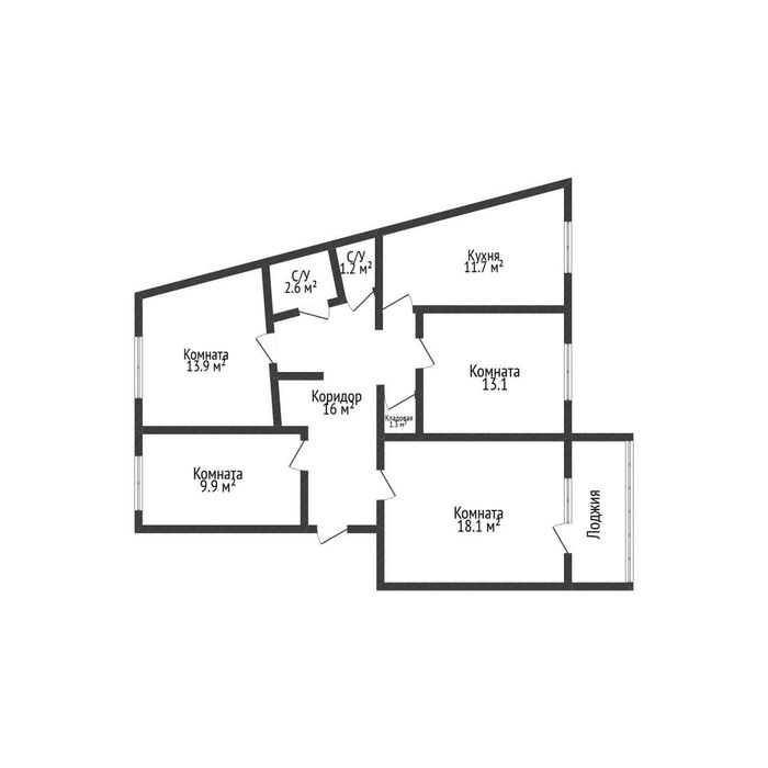Продам 4 комнатную квартиру