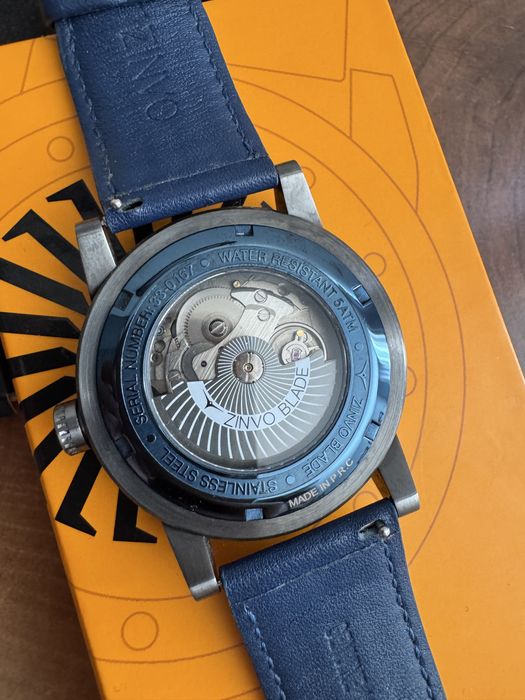 Автоматичен часовник Zinvo Blade Alpha Analogue Blue