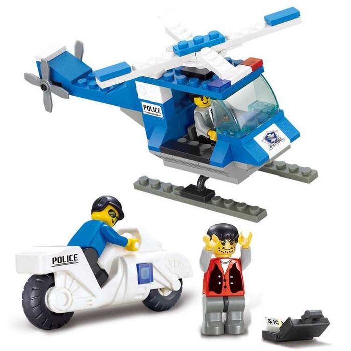 Joc constructie caramizi tip Lego Police Emergency Action