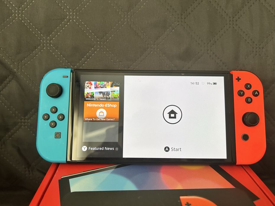 Nintendo Switch Oled+SD card 256 GB+калъф