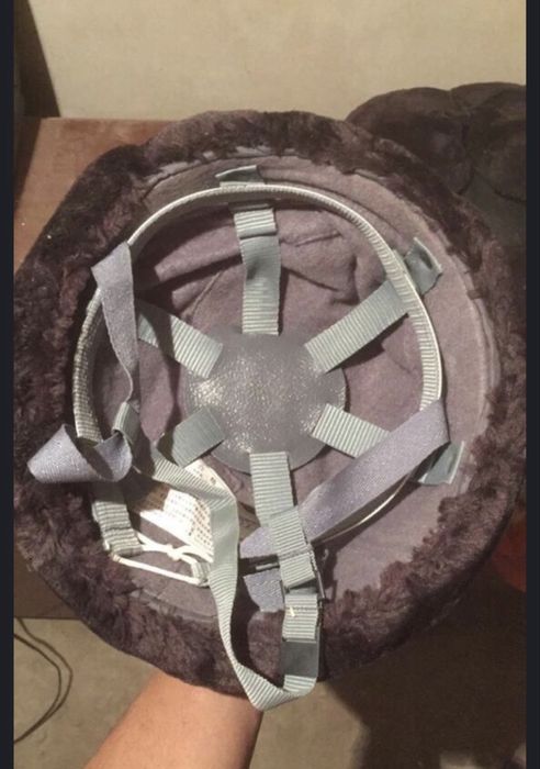 Каска ушанка, теплая