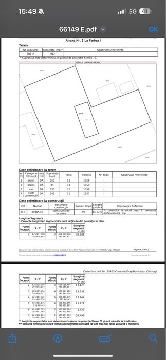 Teren intravilan cu casa batraneasca Chirnogi
