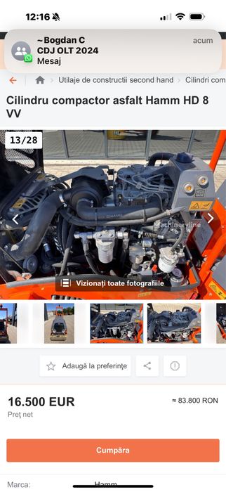 cilindru compactor ham 2017