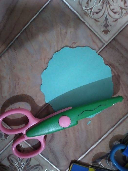 Ножница разный узор