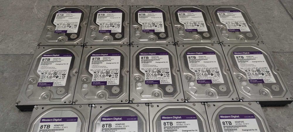 Doar 571 zile de utilizare! HDD foarte fiabil WD Western Digital Purple 8 TB 256 MB buffer, pentru sistem de supraveghere surveillance DVR NVR