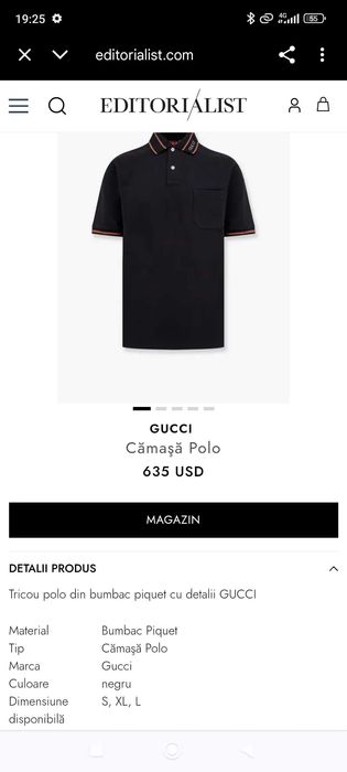 Vând 2 tricouri Gucci originale