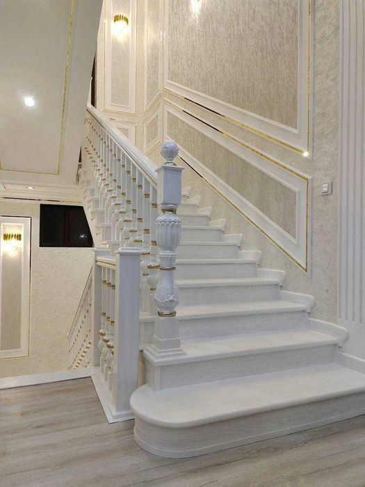 Деревянные лестницы из мдф шпона балясины перилы cool stairs