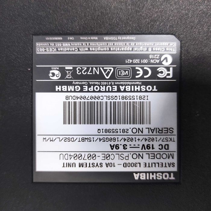 Toshiba sattellite L300D за части