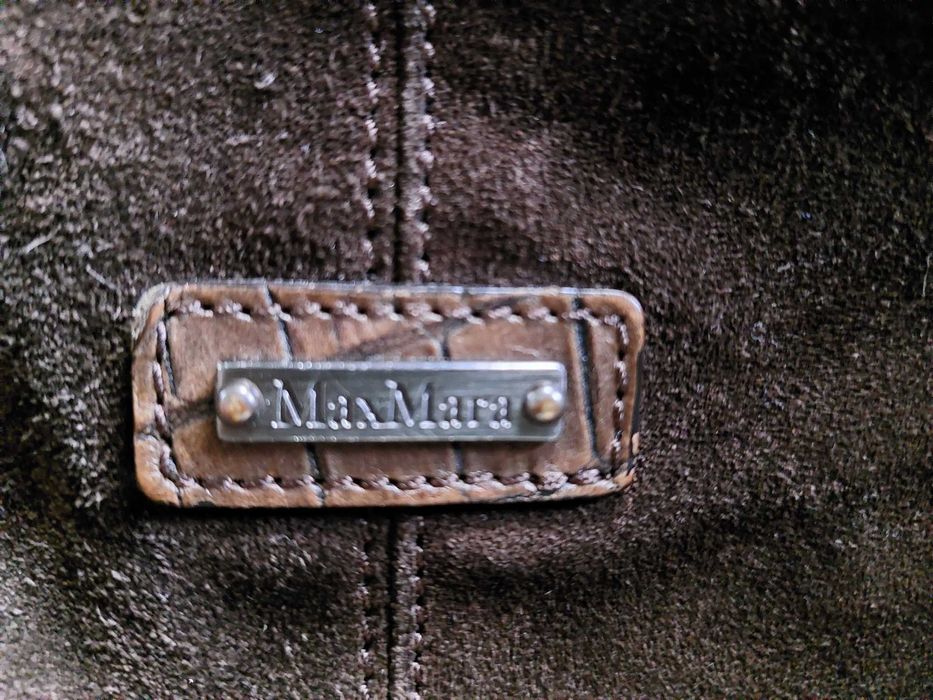 Чанта велур Max Mara НАМАЛЯВАМ