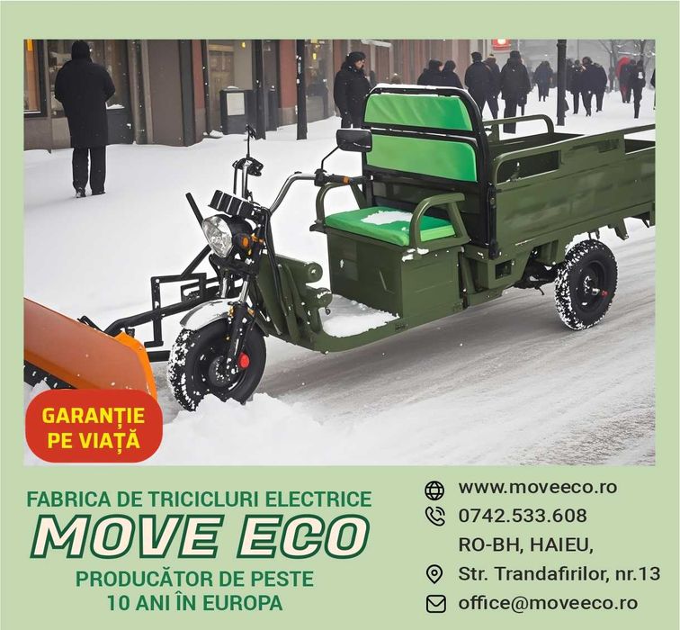 Triciclu electric persoane adulte Cargo 500 EEC 60V/45Ah - omologat RO