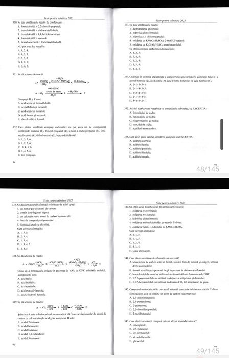 PDF Grile Admitere UMF Iasi 2025 (BIO + CHIMIE)