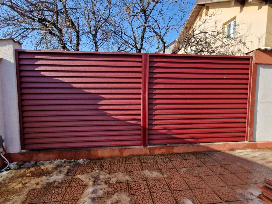 Gard metalic jaluzea | Suruburi ascunse | Dolj | Model 2025 |