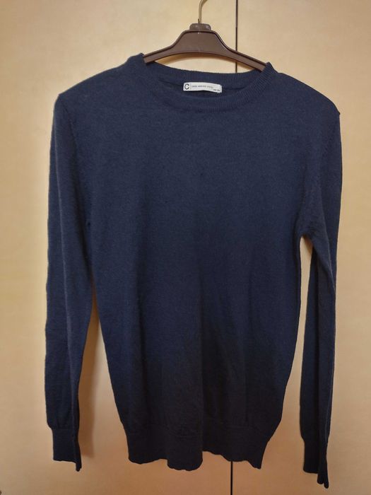 Тъмно син тънък пуловер Cubus, Pure merino wool, мерино, 148/152,