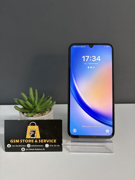 Samsung Galaxy A34 128Gb Midnight 2 Ani Garantie Gsm Store&Service