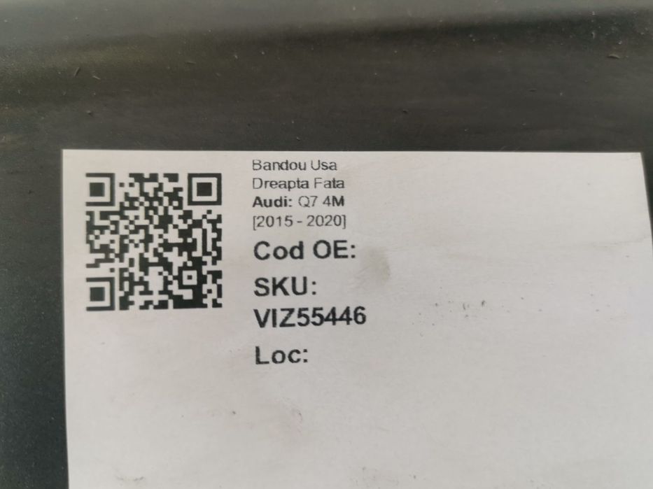Bandou Usa Dreapta Fata Audi Q7 4M [2015 - 2020] Original In Stare Bun