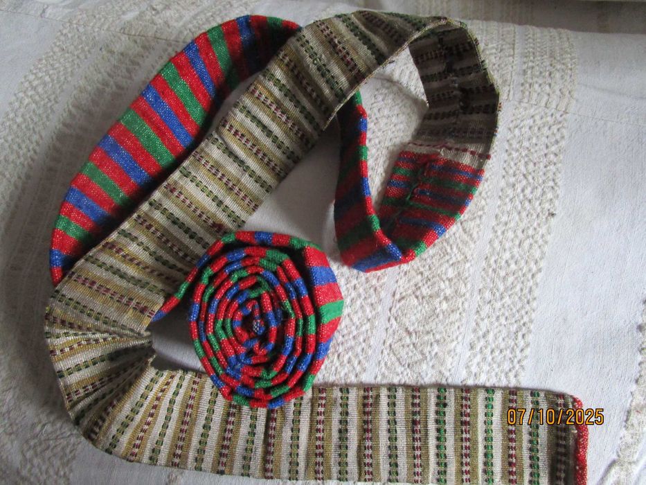 Автентичен сърмен колан за кюстендилска празнична носия