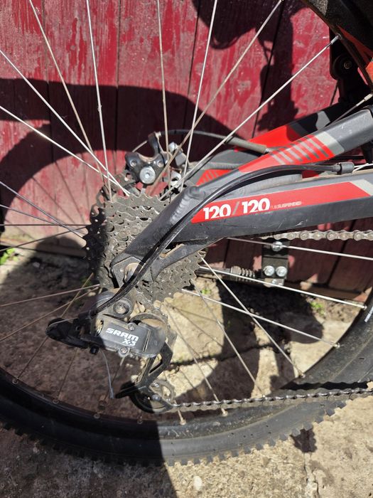 MTB Rockrider 520S Full‑Suspension, modificata electric
