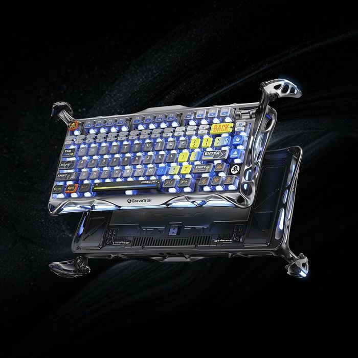 Набор клавиатуры и мышь от Gravastar (k1-pro) (X-pro) Silver