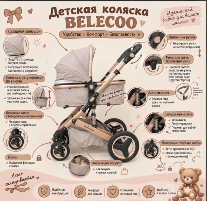 Продаётся коляска в отличном состоянии