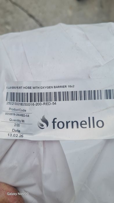 Teava pt incalzire in pardoseala Fornello