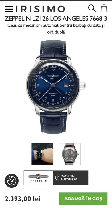Ceas  ZEPPELIN Automatic GMT - LZ126 LOS ANGELES 7668-3 (4Hz)
