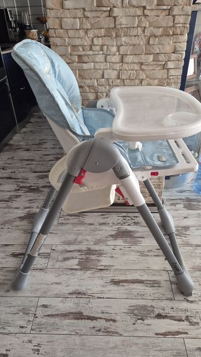 Детско Столче за хранене Lorelli Cryspi Tender Blue Fun, Регулируемо