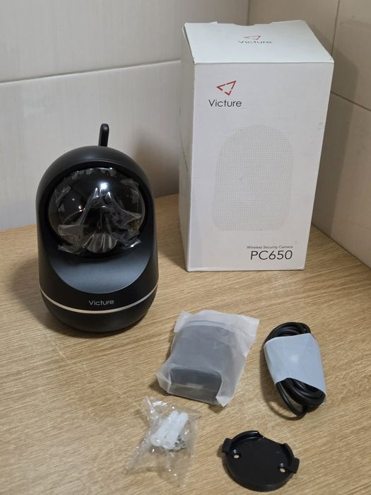 Чисто нова безжична охранителна камера Victure PC650, предназначена за наблюдение на дома или домашни любимци. Устройството поддържа 1080P Full HD