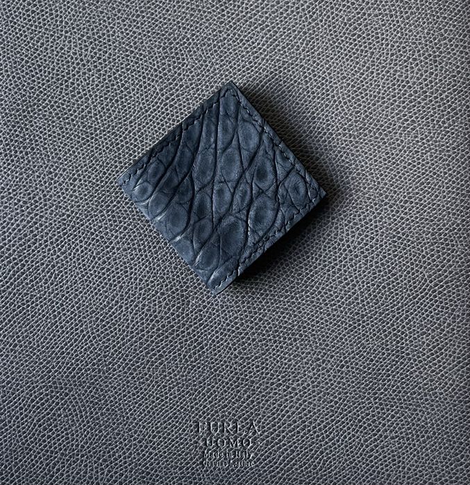 Clip magnetic pentru bani-piele de crocodil, lucrat manual-idee cadou