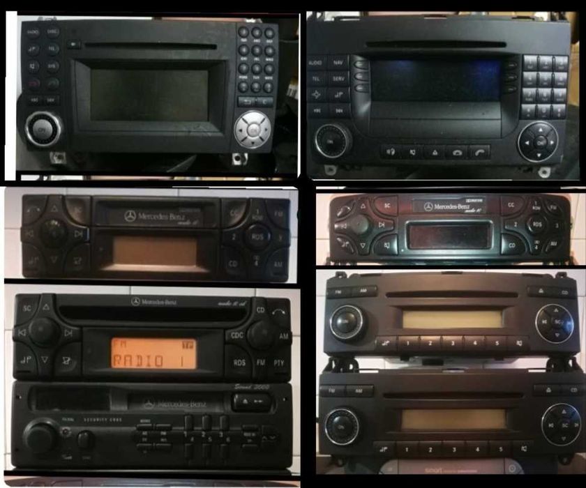 Радио CD за кола VW Ауди Шкода Сеат Пежо C4, С1 Айго Мерцедес Шавролет