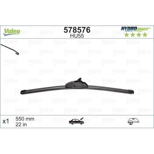 Lamela stergator 550mm/22in Alfa Romeo, Audi, BMW, Citroen, Dacia, Dodge, Fiat, Ford, Honda, Hyundai, Jeep, Kia, Lancia, Land Rover, Mazda, Mercedes, Nissan, Peugeot, Renault, Subaru, Suzuki, Toyota, VW;