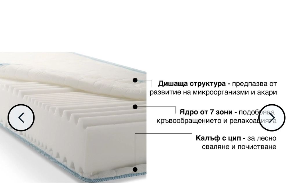 Двулицев матрак 160х200, 21 см