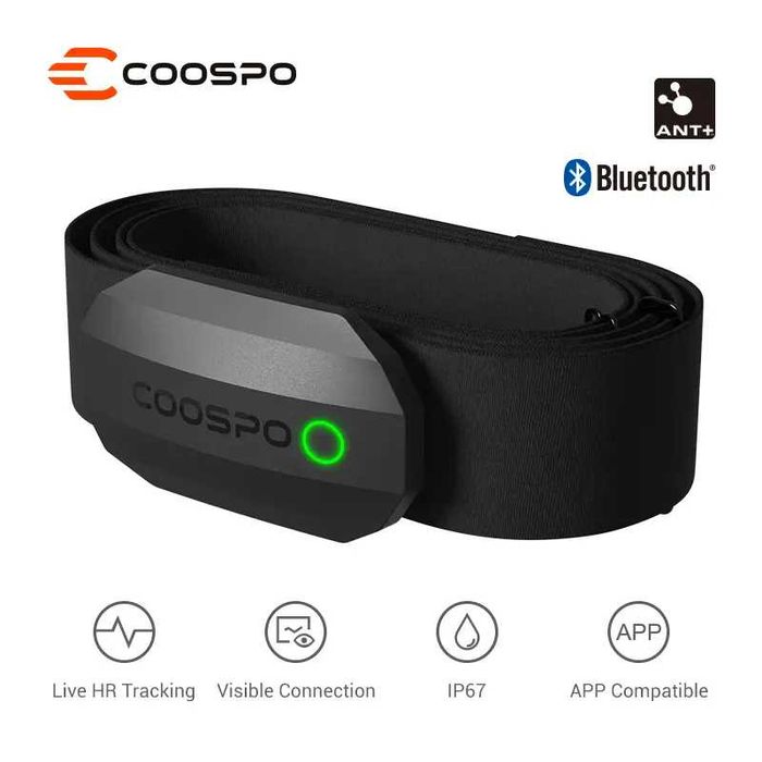 Coospo H808S колан за пулс (Chest Strap) Bluetooth ANT+ монитор за сърдечен ритъм