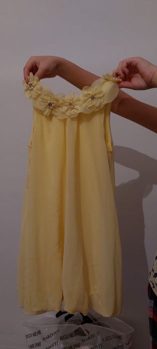 желтое  платье для утренника