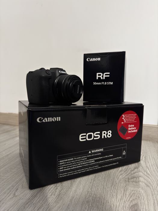 Canon R8 + RF 50mm f1.8 - Garantie 2027