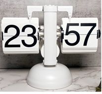 Часы перекидные шестеренкой  настольные Flip Clock интерьер дизайн