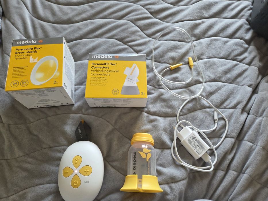 Помпа Медела Solo + нови фунии и нови конектори