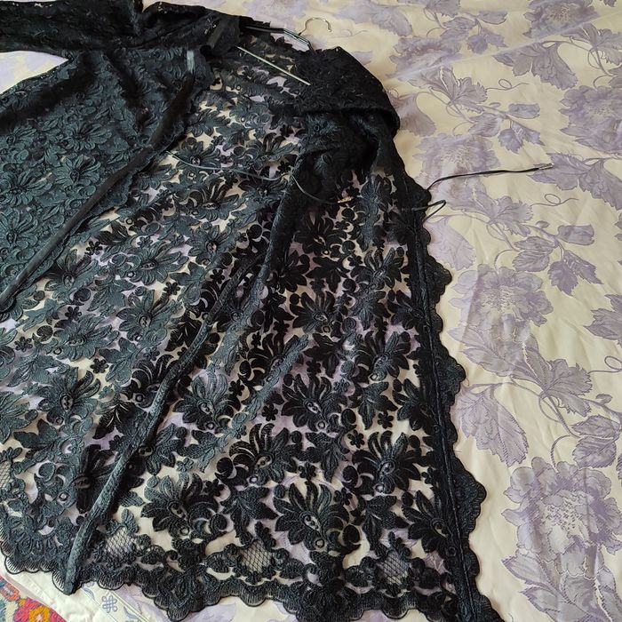 Гипюровая накидка