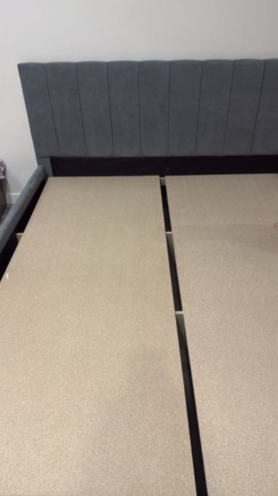 Кровать темно серая 180х200см