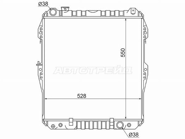 Радиатор охлаждения двигателя  Toyota 4runner