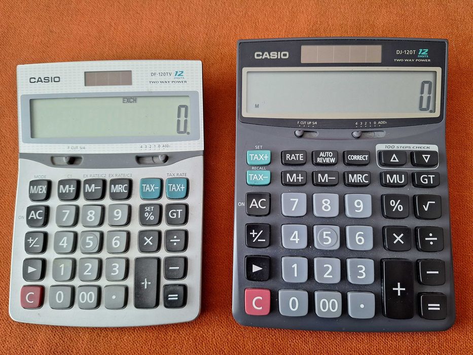 Calculator de birou Casio, alimentare Dual – Baterie + energie solara
