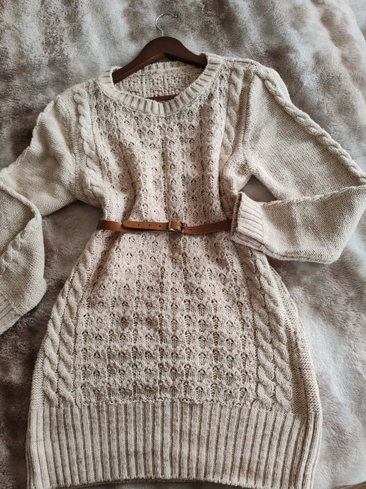 Pulover lung/Rochie din lana