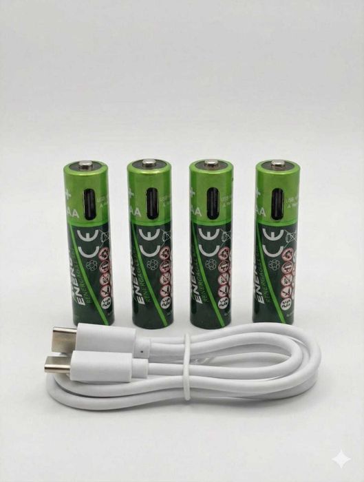 Set 4 acumulatori ithiu-ion AAA performanta reincarcabili ACTIV ENERGY