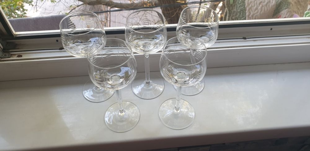 Фужеры ликерницы  богемия