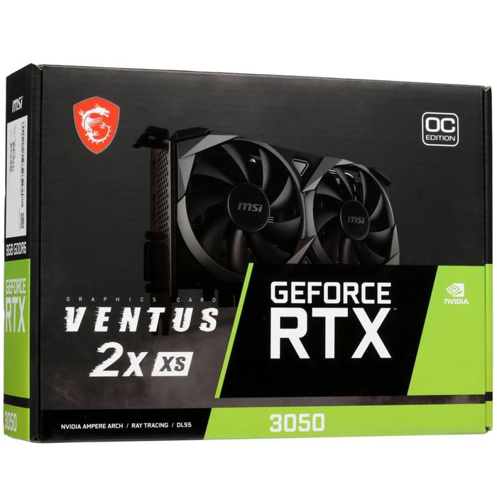 Видеокарта MSI - 8GB GeForce RTX3050 VENTUS 2X XS OC