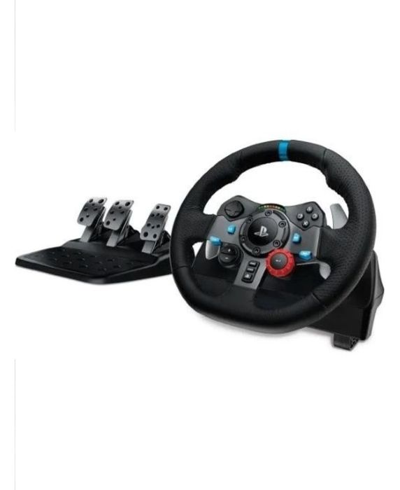 Игровой руль с педалями + кпп